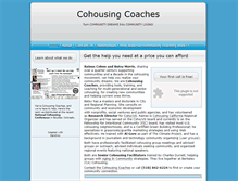 Tablet Screenshot of cohousingcoaches.com